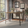 Furniture Of America Tripton Industrial Counter Height Dining Table Brown