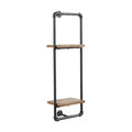 Furniture Of America Romi Sand Black Industrial Pipe Wall Shelf