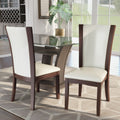 Leatherette Dining Chairs Set Of 2