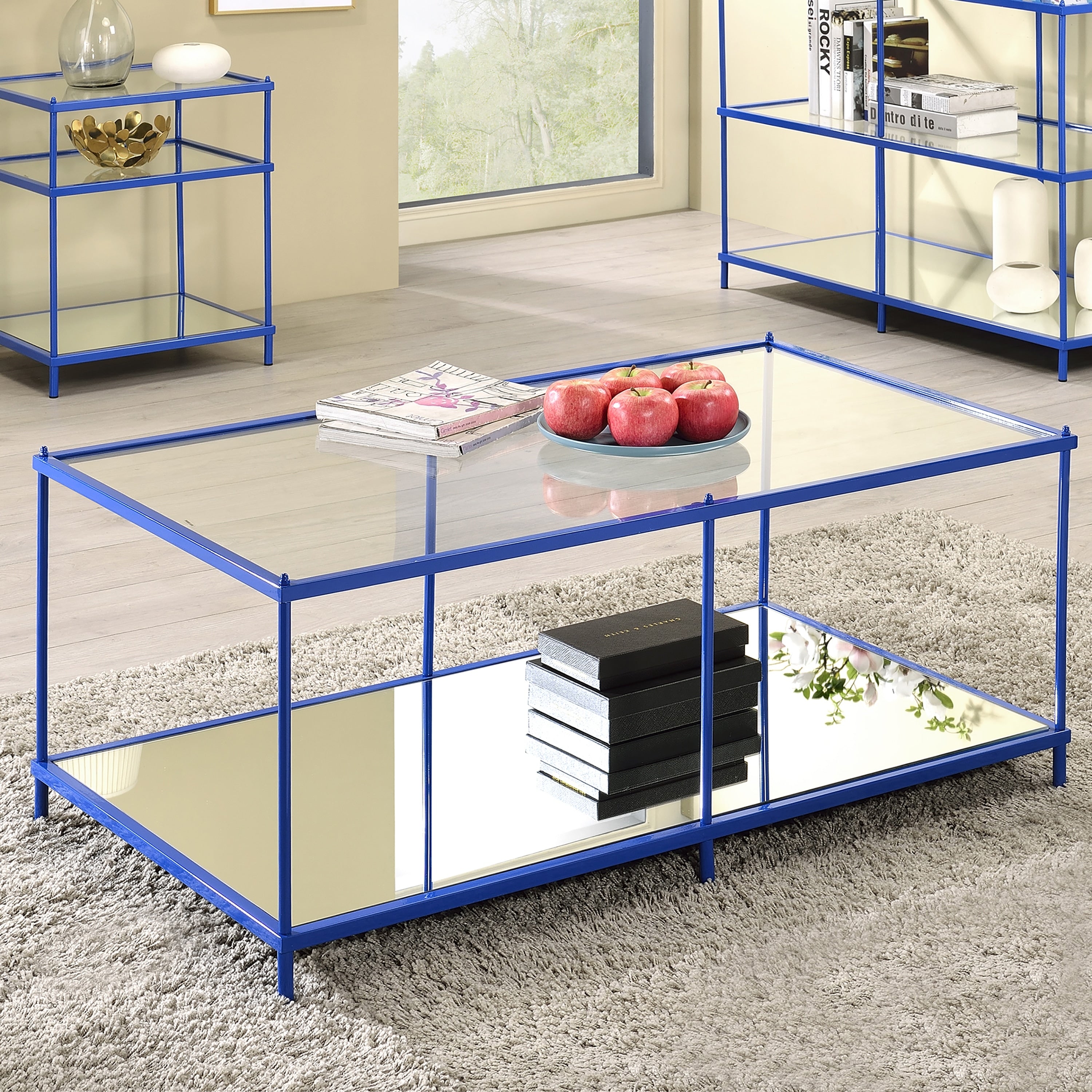Furniture Of America Scoles Transitional Lower Shelf Coffee Table