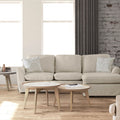 Furniture Of America Selenan Transitional Linen Fabric Foam Skirted Sectional