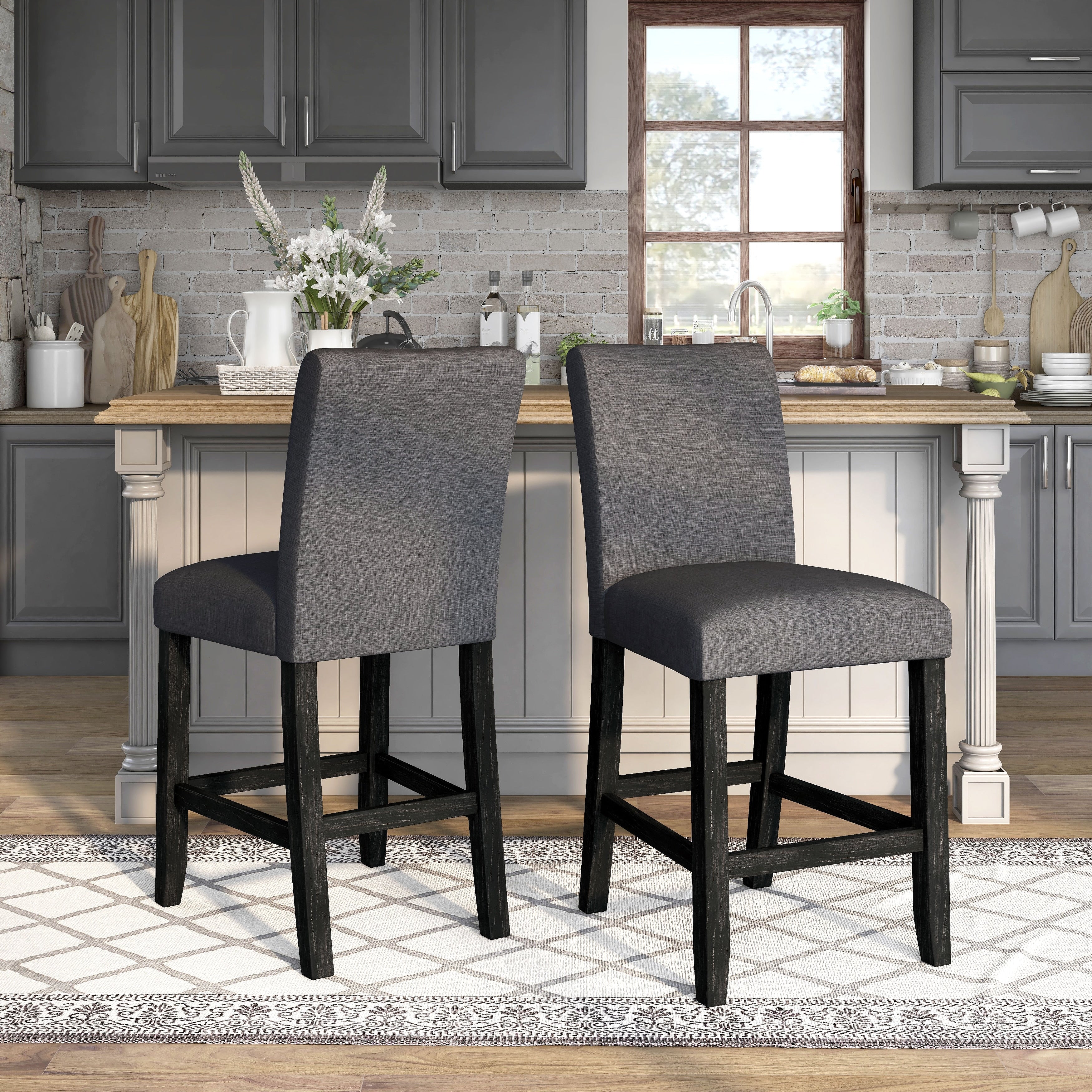 Lavoie Rustic Counter Height Chairs Set Of 2 By Foa