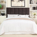 Sherolle Contemporary Brown Upholstered Tufted Headboard By Foa