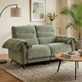 Furniture Of America Silon Modern Premium Fabric Oversized Seating Power Loveseat With Usb Ports