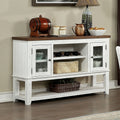 Furniture Of America Sylmer Transitional Distressed White Server