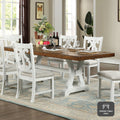 Furniture Of America Sylmer Transitional Dark Oak Dining Table