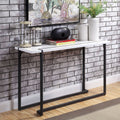 Furniture Of America Tawl Contemporary White Metal Leg Sofa Table