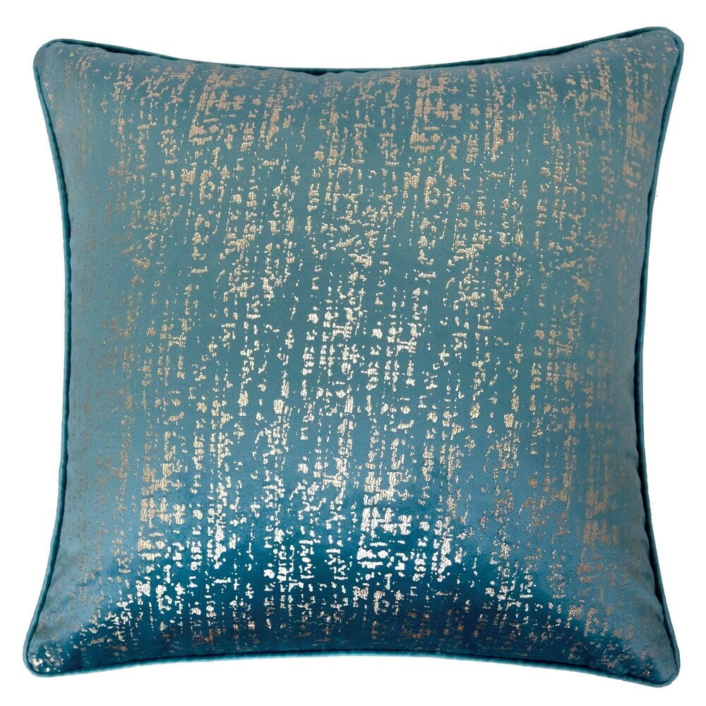 Silver Orchid Purviance Modern Textured Feather Accent Pillows Set Of 2