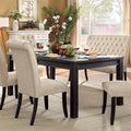 Furniture Of America Telara Contemporary Antique Black Dining Table