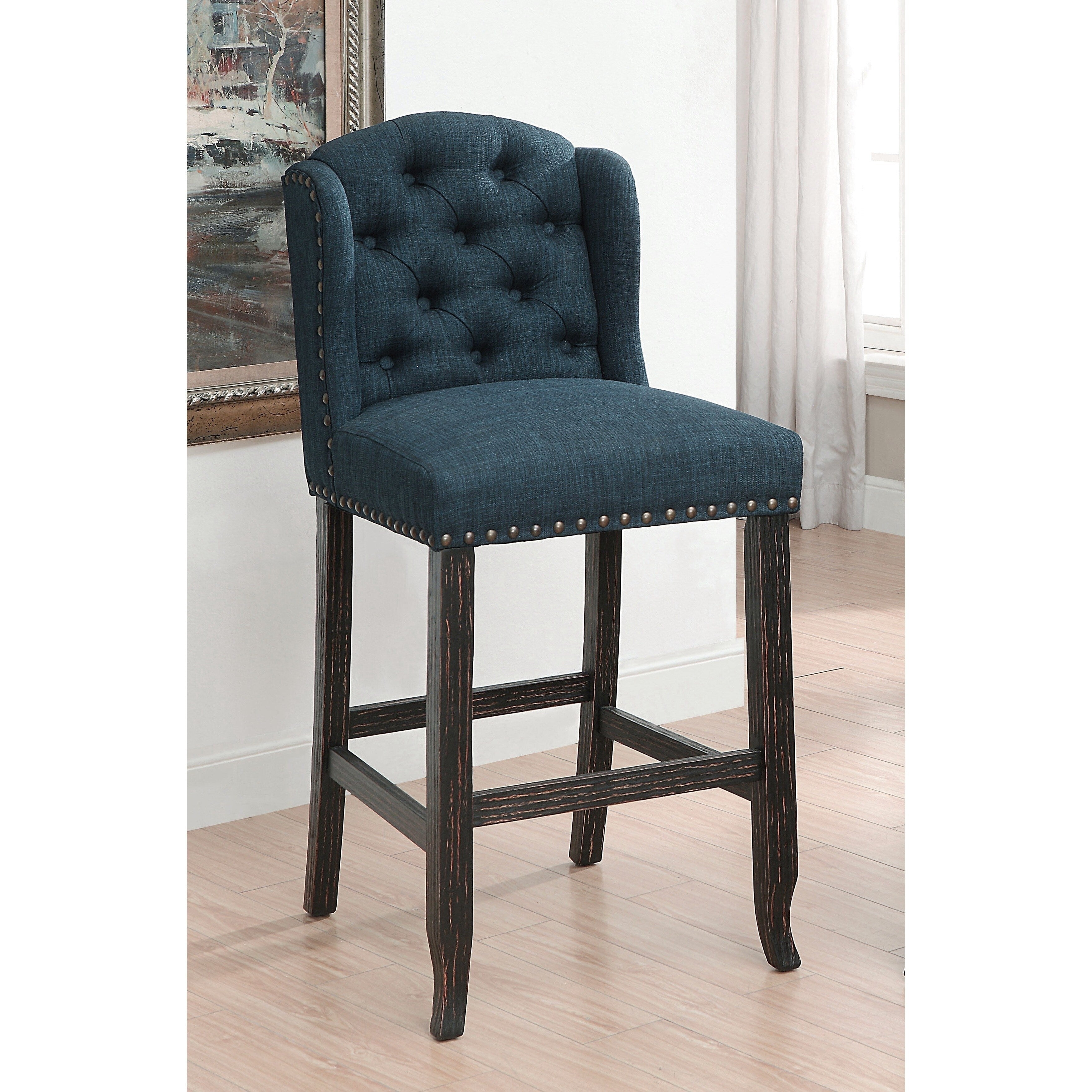 Telara Contemporary Bar Height Chair Set Of 2 By Foa