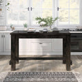 Telara Rustic Antique Black Counter Height Dining Table By Foa Antique Black