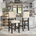Telara Rustic Antique Black Counter Stools Set Of 2 By Foa