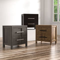 Furniture Of America Telke Contemporary Wood 2 Drawer Nightstand