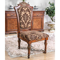 Tifanil Traditional Brown Cherry Dining Chairs Set Of 2 By Foa