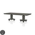 Furniture Of America Shayson Traditional Grey 103 Inch Dining Table With Leaf