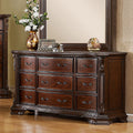 9 Drawer Dresser Dark Walnut