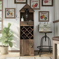 Furniture Of America Valko Rustic Reclaimed Oak Wine Rack