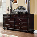 9 Drawer Dresser Dark Walnut