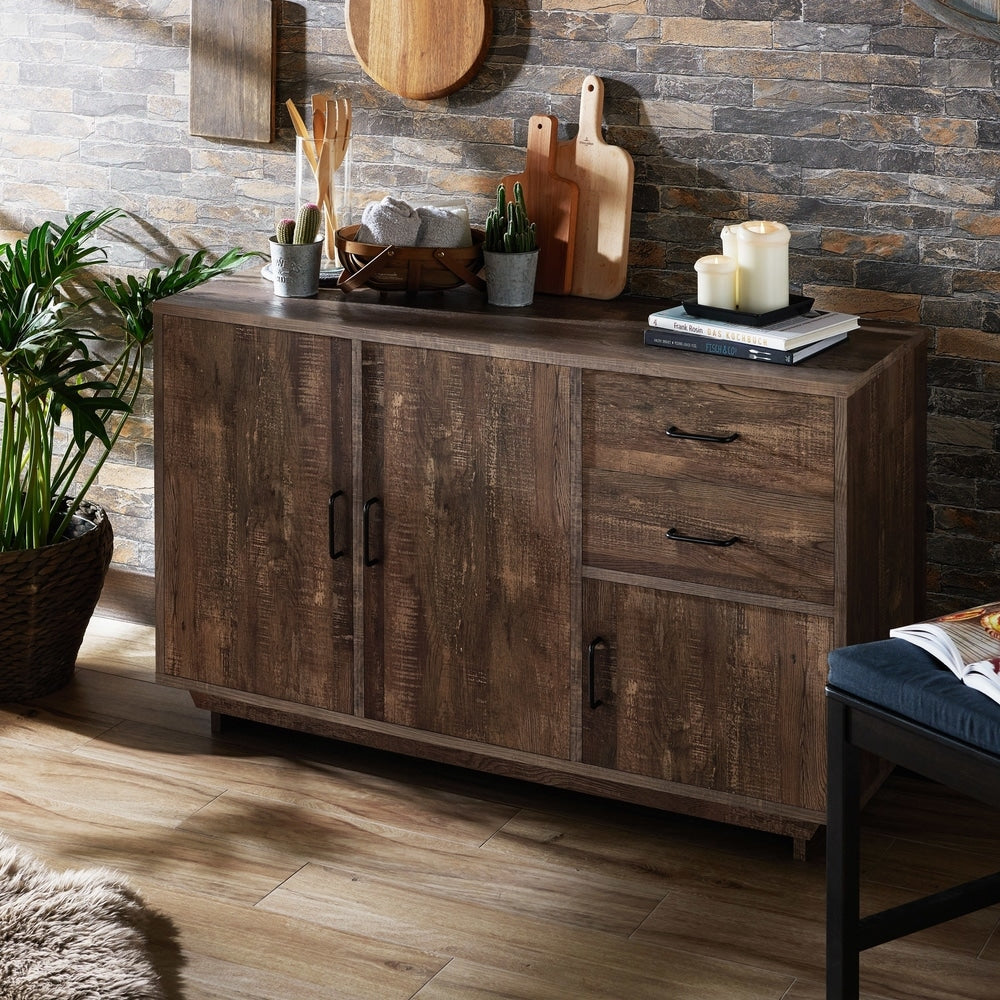 Mailer Country 47 Inch Reclaimed Oak Dining Server By Foa