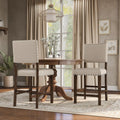 Banea Contemporary Brown Cherry Counter Chairs Set Of 2 By Foa