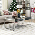 Furniture Of America Watler Contemporary Glass Top Coffee Table
