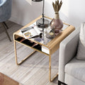 Furniture Of America Watler Contemporary Glass Top End Table