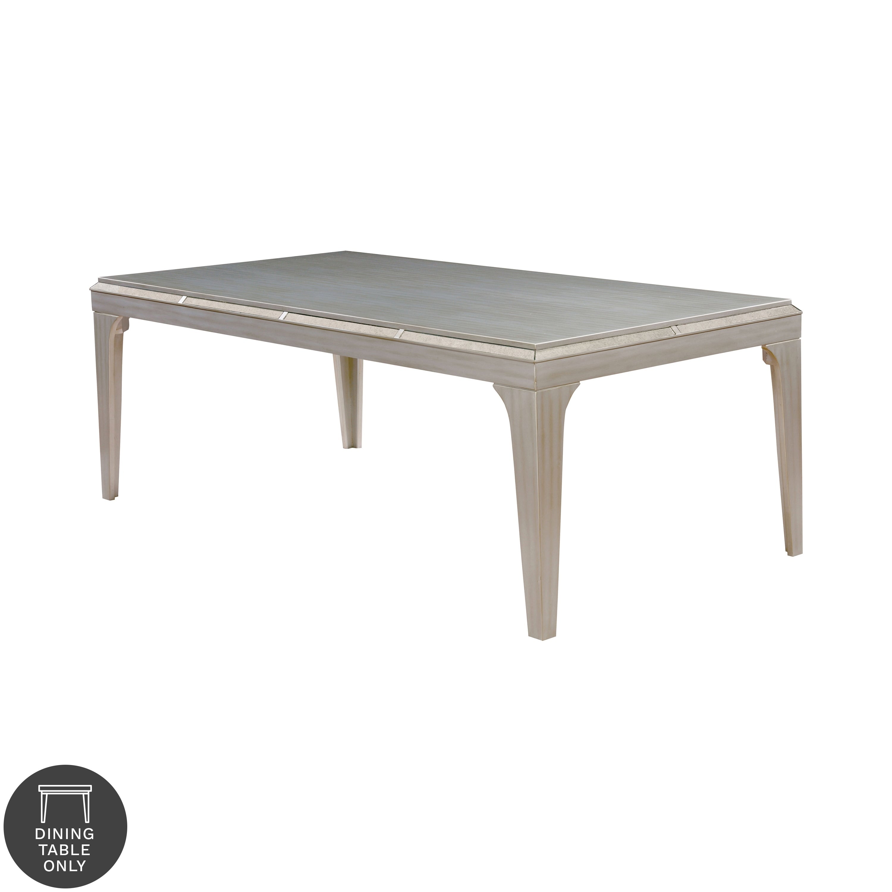 Selano Contemporary 84 Inch Silver Dining Table By Foa