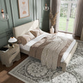 Furniture Of America Weegin Modern 2 Piece White Oak Wood Panel Bedroom Set