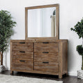 Delton Rustic Light Oak 2 Piece Dresser And Mirror Set By Foa
