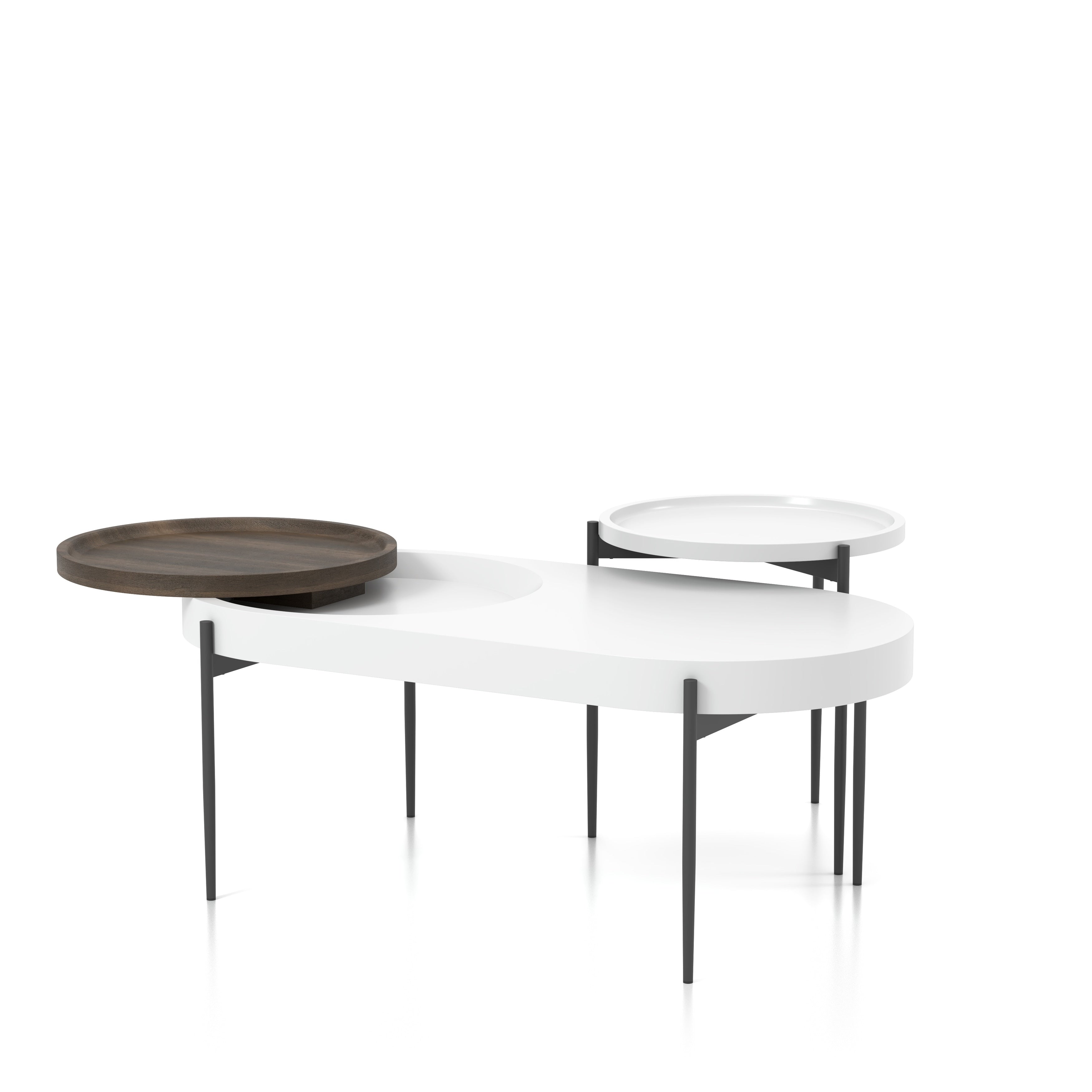 Furniture Of America Wicklow Contemporary 2 Piece Table Set