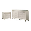 Furniture Of America Xian White 2 Piece Nighstand And Dresser Set