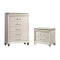 Furniture Of America Xian White 2 Piece Nightstand And Chest Set