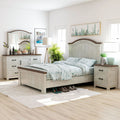 Furniture Of America Ynez Transitional White 4 Piece Bedroom Set