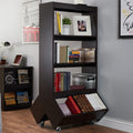 Furniture Of America Yodell Contemporary Espresso Bookcase Room Divider Display Cabinet