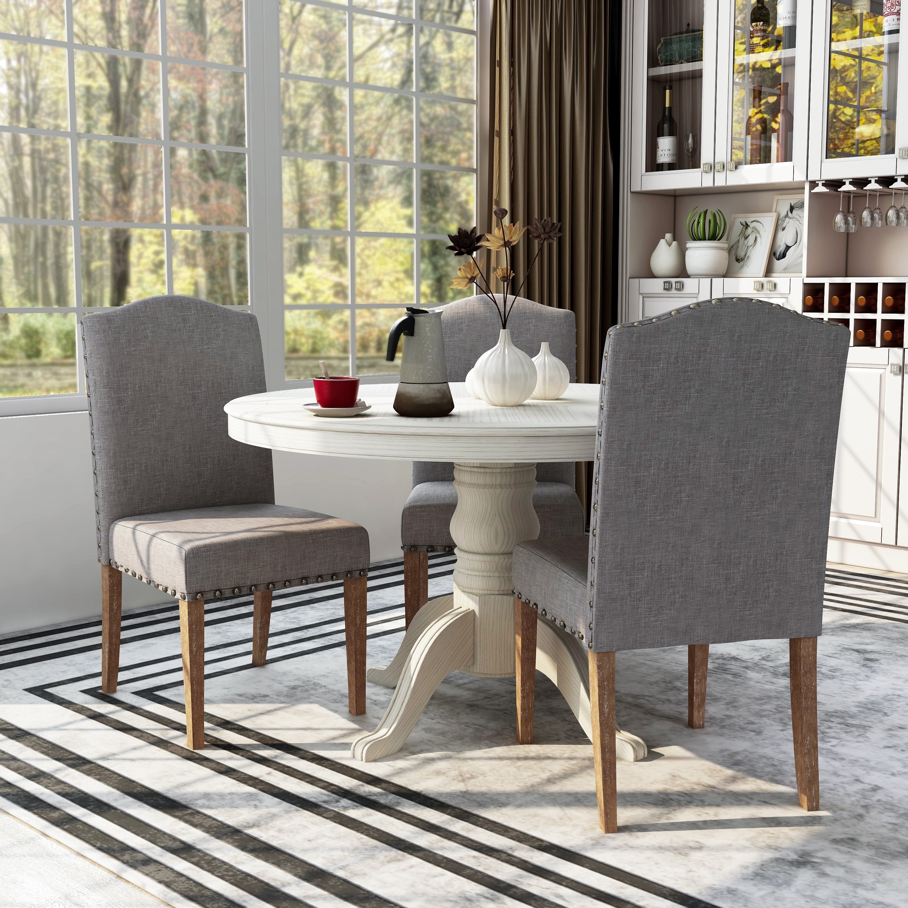 Furniture Of America Emmiyah Rustic Dining Chairs Set Of 2