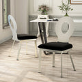 Furniture Of America Sculpture Iii Contemporary Satin Metal Dining Chair