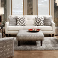 Furniture Of America Sharmaine Contemporary Ivory Button Tufted Loveseat