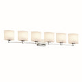 Fusion Tetra 6 Light Bath Bar Opal Oval Shade