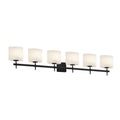 Fusion Union 6 Light Bath Bar Opal Oval Shade