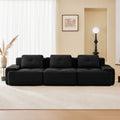 Gdfstudio 117 3 Seater Corduroy Modular Sectional Sofa With Deep Seat Tufted Design For Living Room