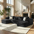 Gdfstudio 135 6 Seat Modular Bubble Velvet Boneless Sectional Sofa