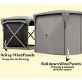 Gdfstudio Adjustable Mesh Sidewalls Pop Up Tent With Removable Roof Cover