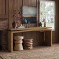 Gdf Studio Farmhouse Wooden Console Table For Entryway