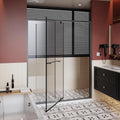 Gdfstudio Alexander Spacious Pivot Glass Shower Door With Adjustable Fit And Quiet Magnetic Closure