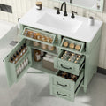 Gdfstudio Alexander Whitmore Modern Freestanding Bathroom Vanity With Flip Drawer Storage