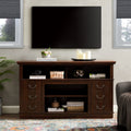 Gdfstudio Alveron 60 Wood And Metal Tv Stand With Farmhouse Storage Design