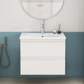 Ardene Modern Wall Mounted Floating Bathroom Vanity With Ceramic Sink And Soft Close Drawers Handle Free Design By Gdfstudio