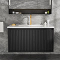 Gdfstudio Ari Modern Aesthetic Freestanding Bathroom Vanity With Ceramic Sink Soft Close Drawers Large Storage Spaces