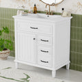 Gdfstudio Bancker Freestanding 36 Bathroom Vanity With Ceramic Sink Soft Close Storage Flip Drawers Adjustable Shelf