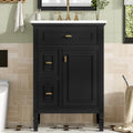 Gdfstudio Benjamin Hawthorne Modern Freestanding Bathroom Vanity With Flip Drawer Storage